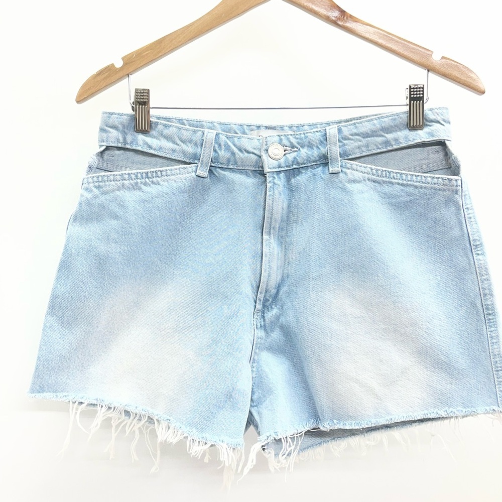 Zara Light Blue Denim Jean Shorts